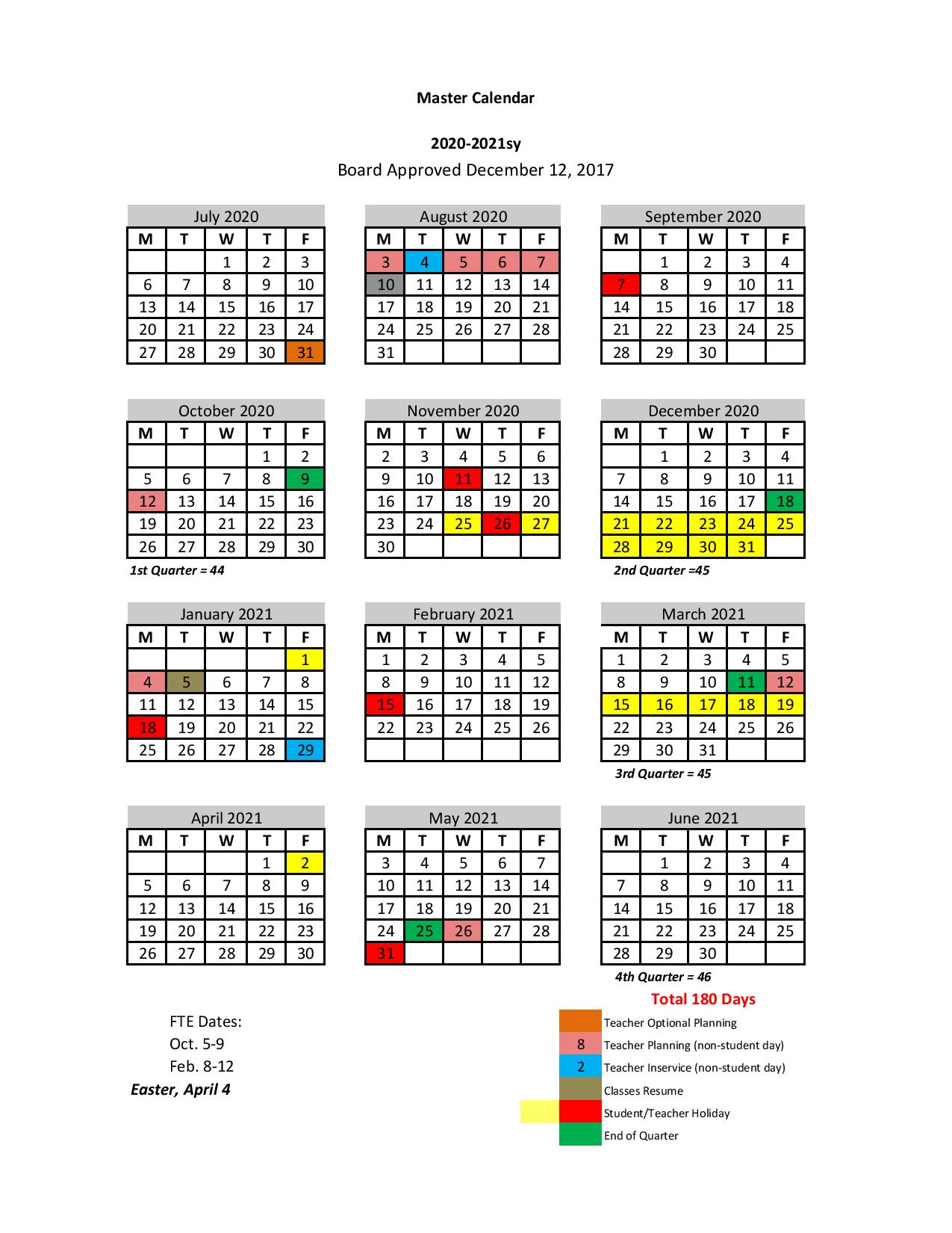 St Johns County School District Calendar 20202021