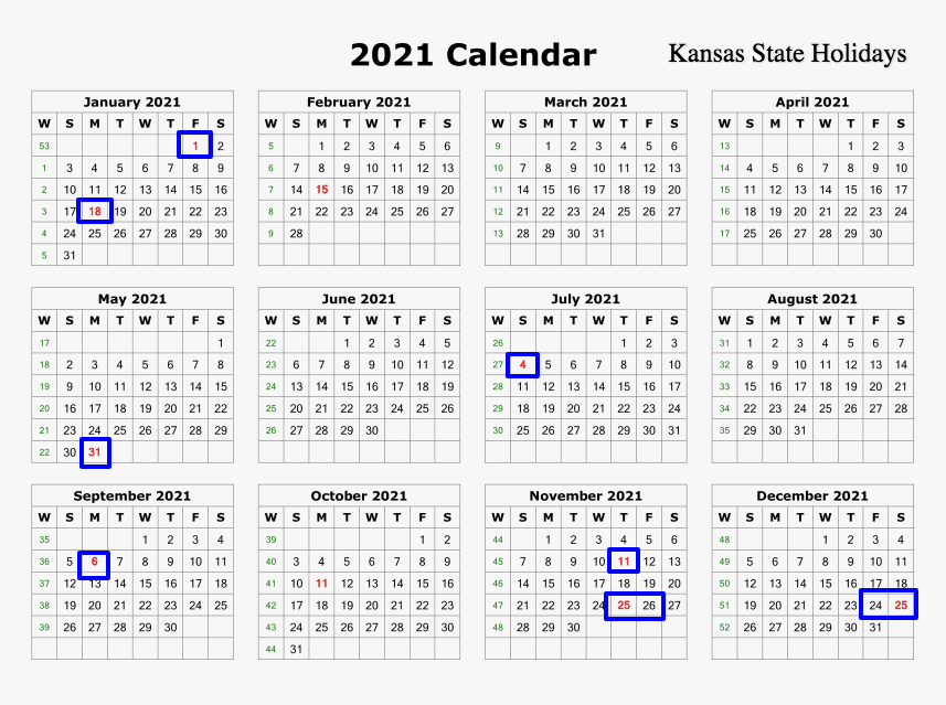Check Kansas State Holidays 2021 Download Calendar