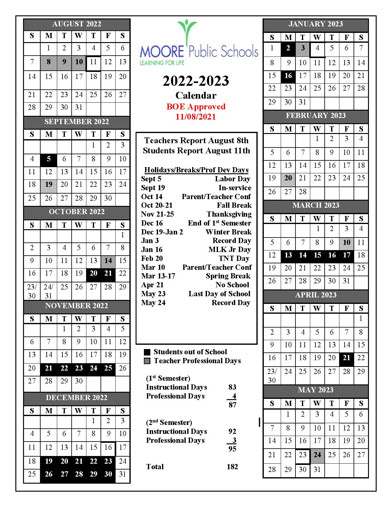 Moore County Tn School Calendar 20252026 Wren Salsabil