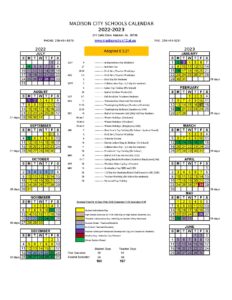 Madison City Schools Calendar 2022 2023 in PDF