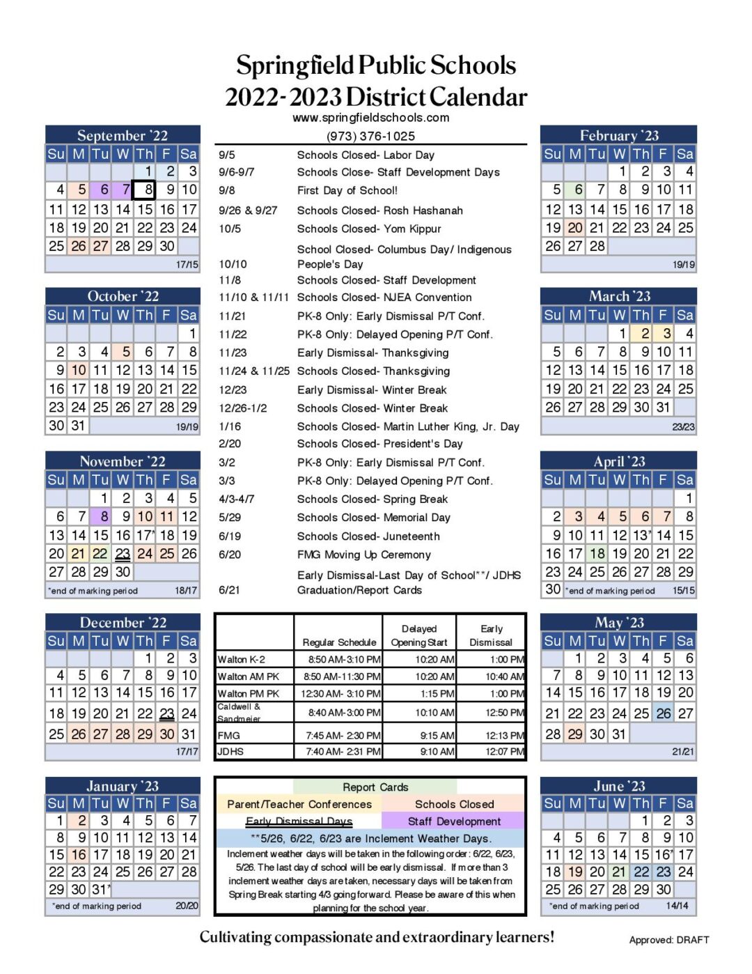 Springfield Public Schools Calendar Holidays 20232024