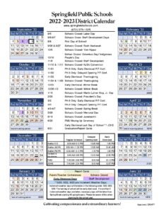 Springfield Public Schools Calendar Holidays 2023 2024